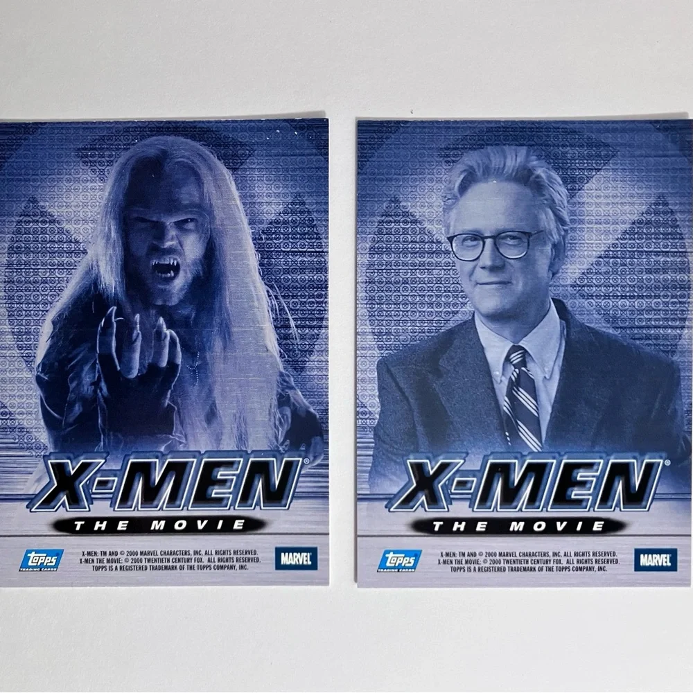 X-MEN SIGNED Trading Cards / SABERTOOTH & Senator Kelly / TYLER MANE / Marvel - Picture 2 of 8